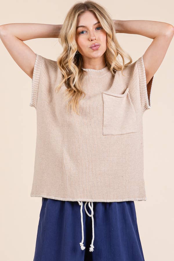 Stitch Edge Knit Sweater