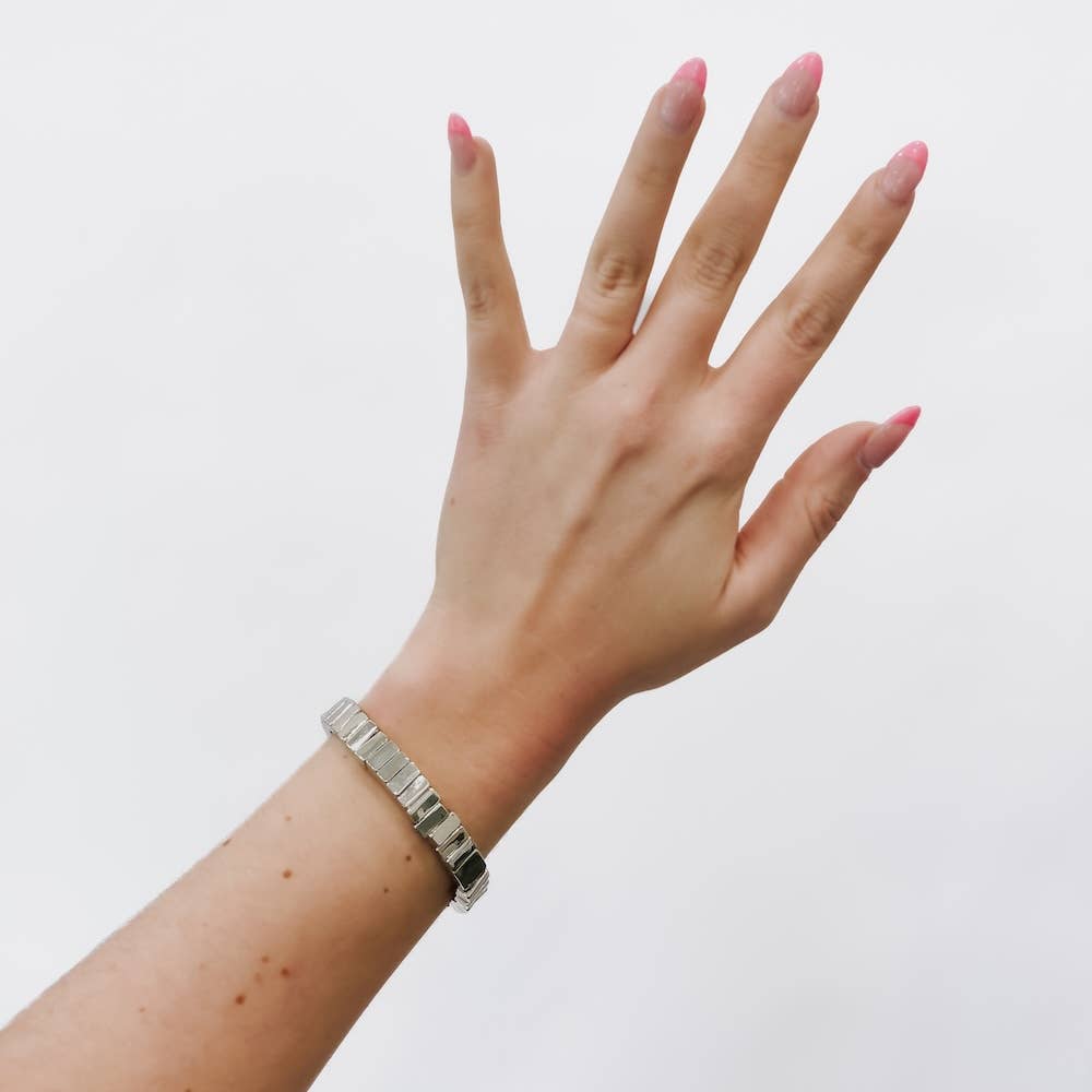 Sophia Stretch Bracelet: Silver