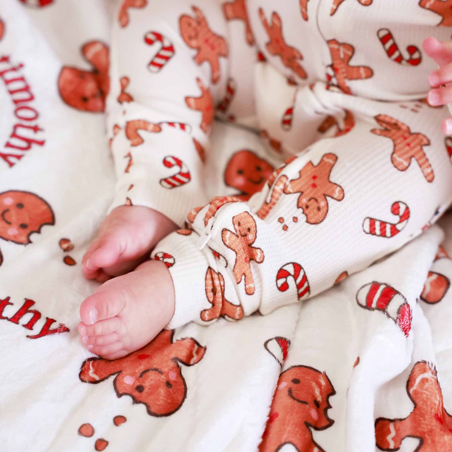 Sleigh Ride Sweets Bamboo Waffle Convertible Zip Romper