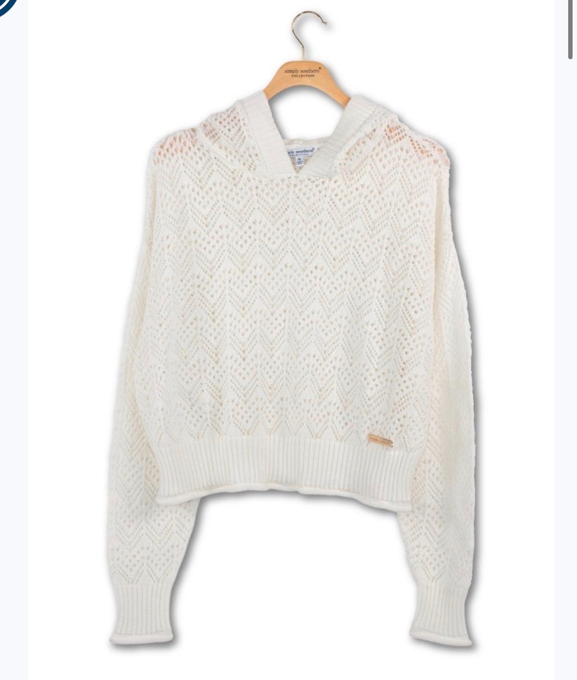 Open Knit Hoodie