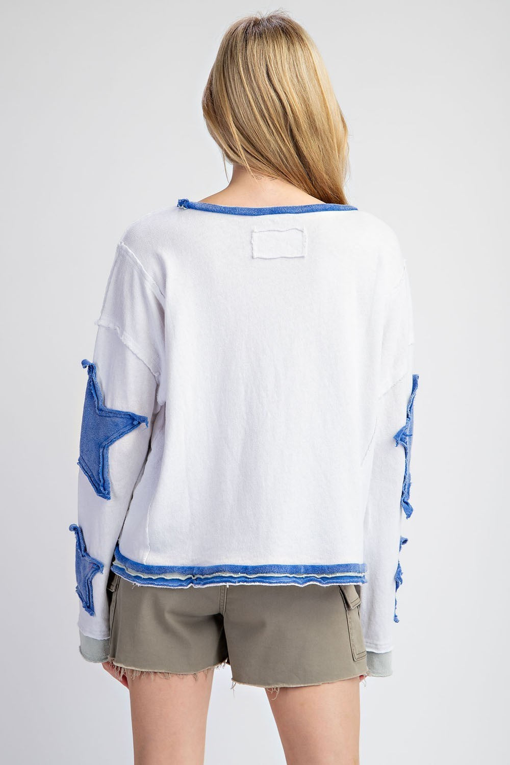 Blue Star Patched Top - Plus