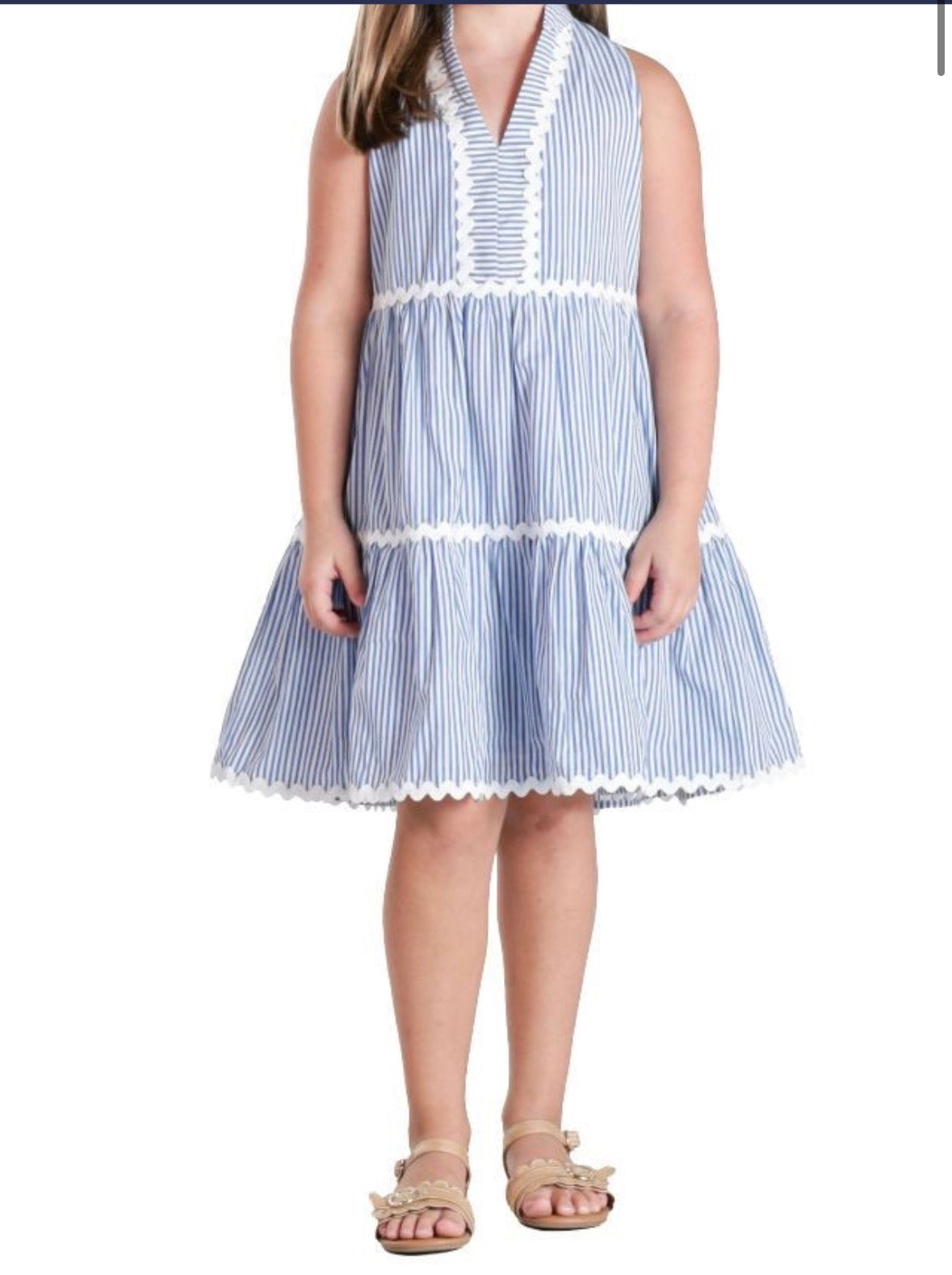Girls Coastal Prep Dress
