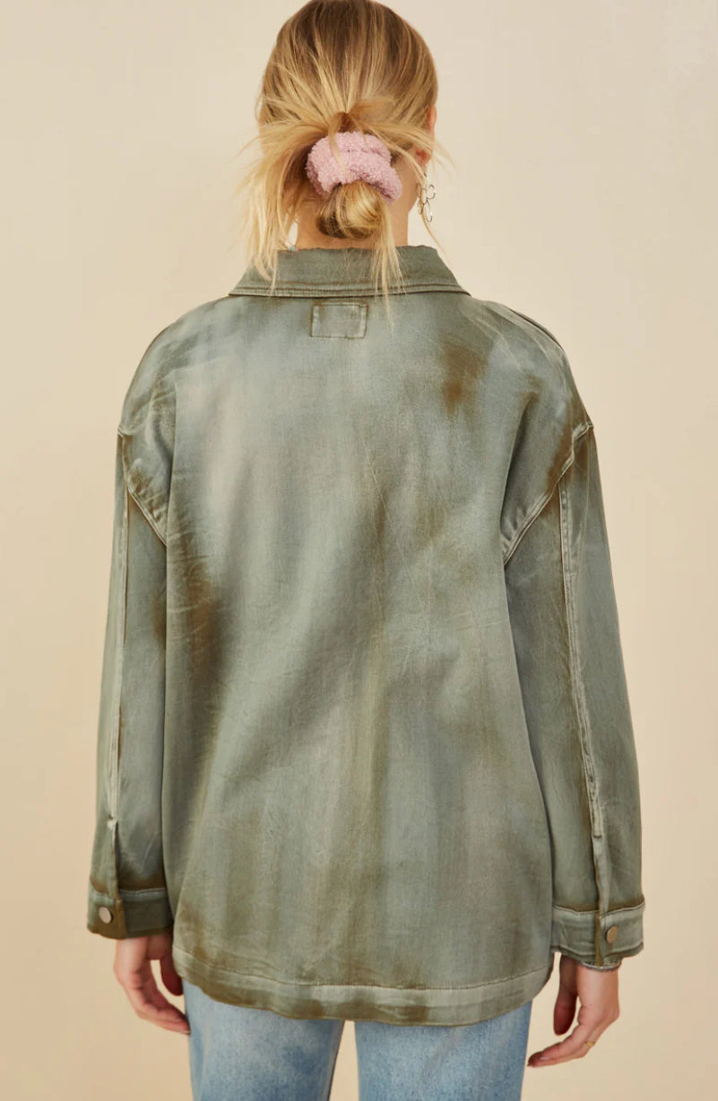 Washed Patch Pocket Jacket