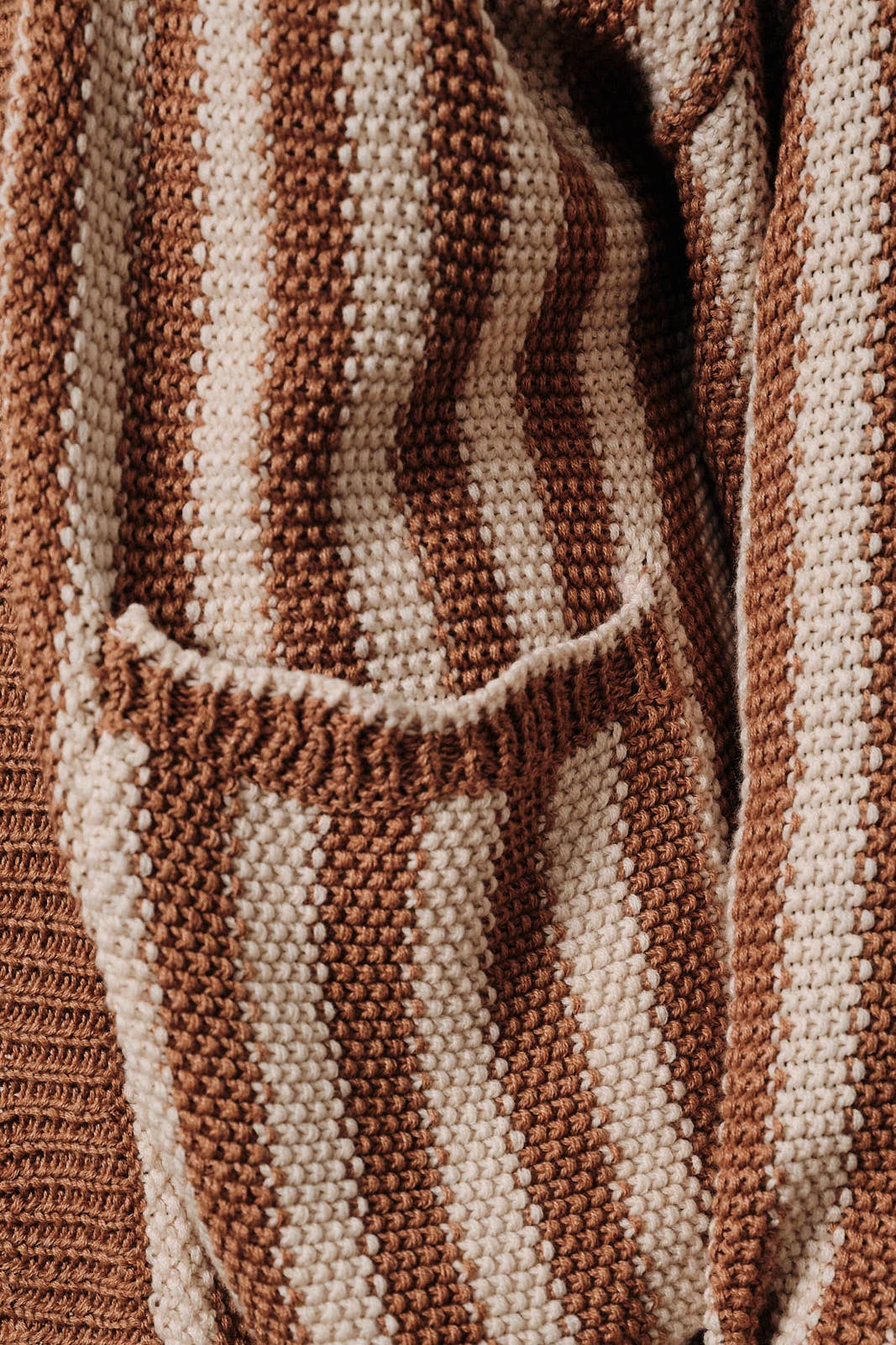 Feeling Fall Vertical Striped Cardigan