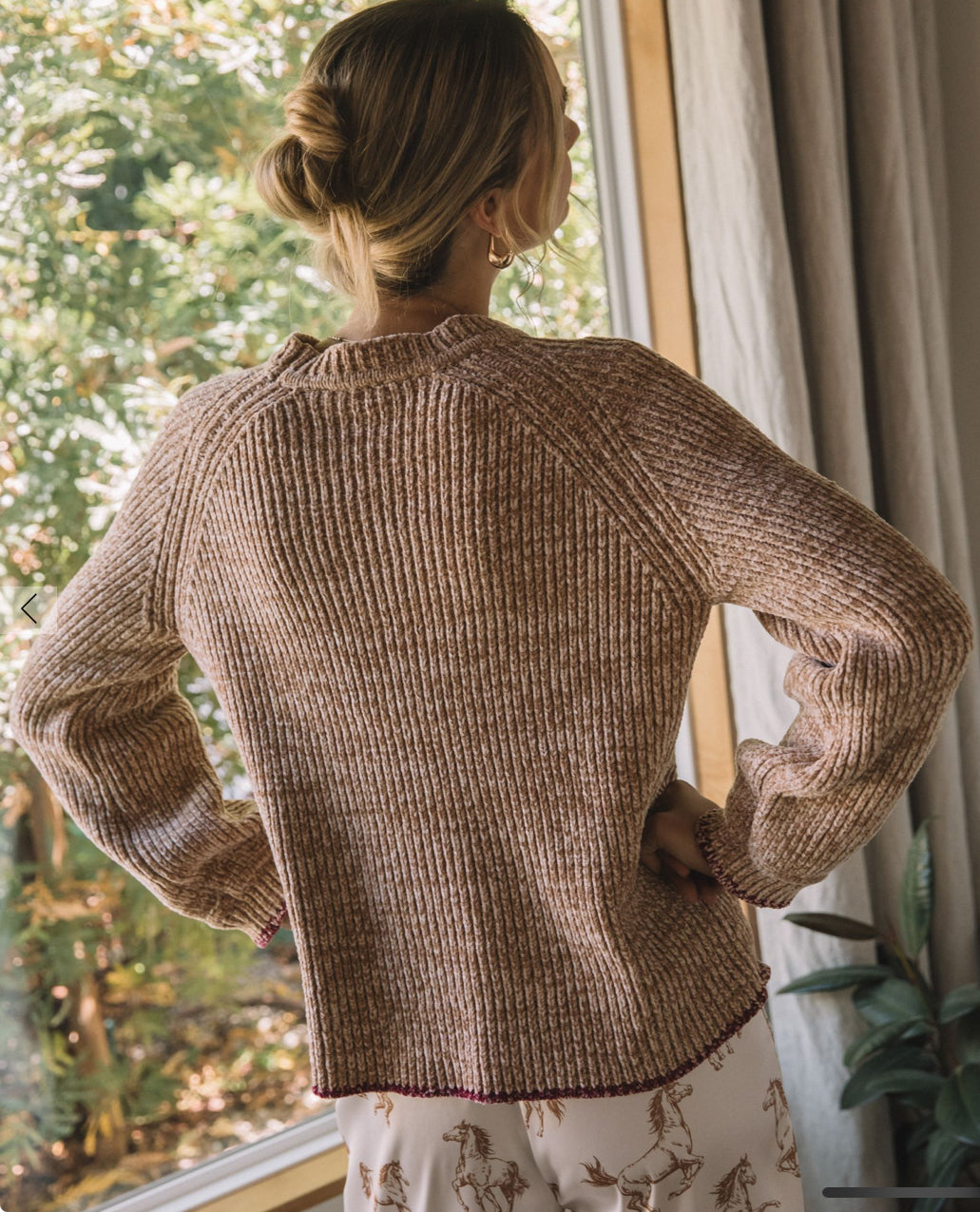 Caramel Dreams Chunky Sweater