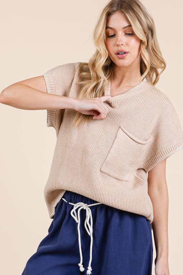 Stitch Edge Knit Sweater