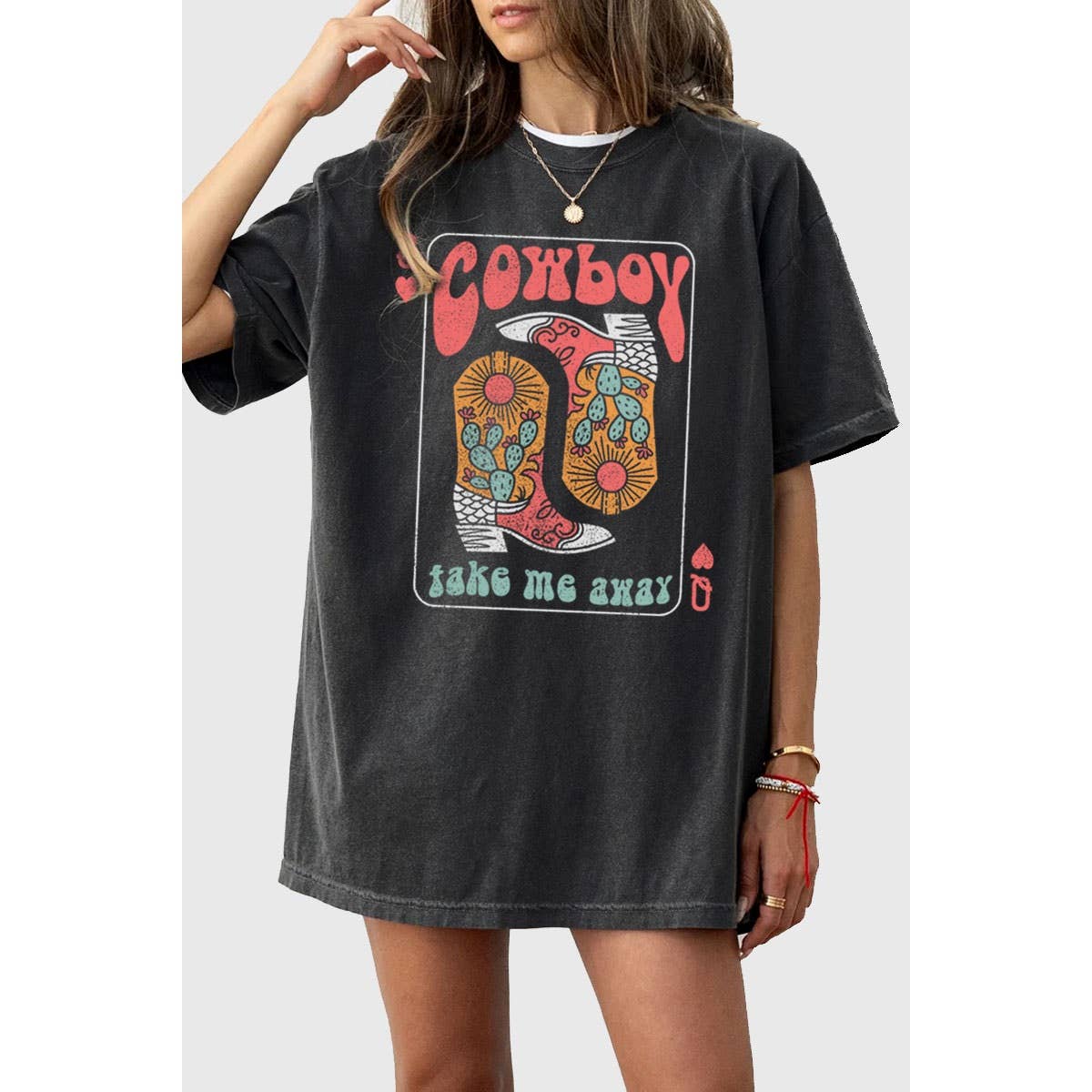 Cowboy Take Me Away Oversized Tee