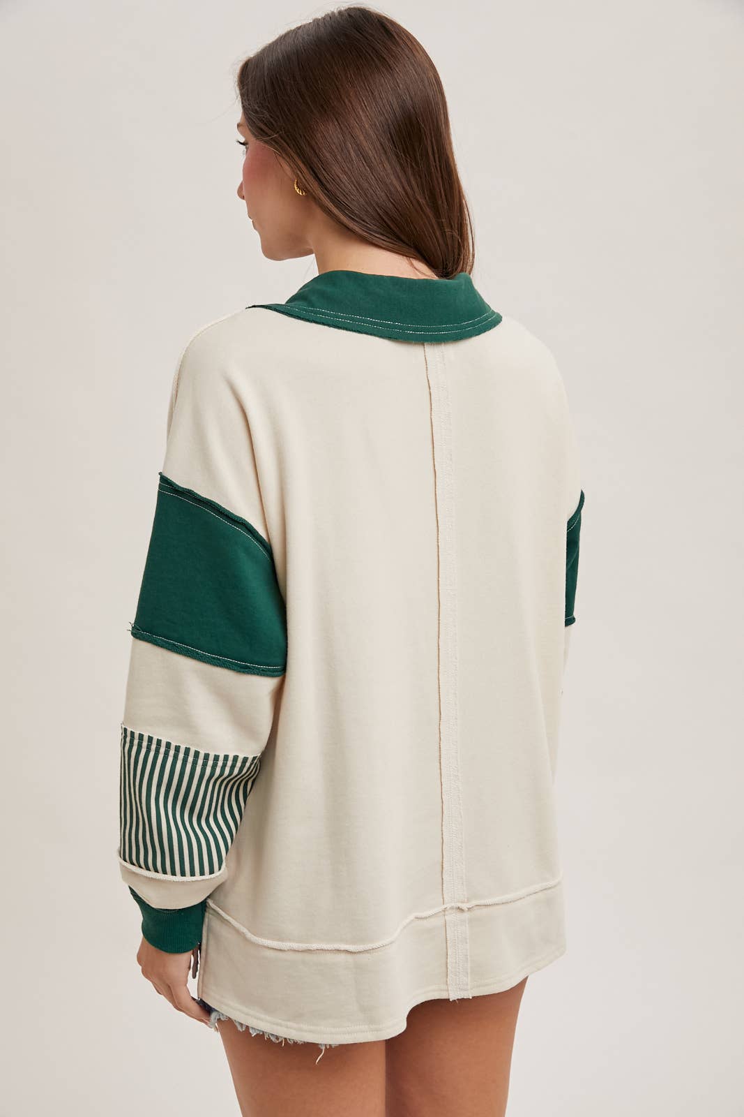 Pumpkin Spice Collar Knit Top
