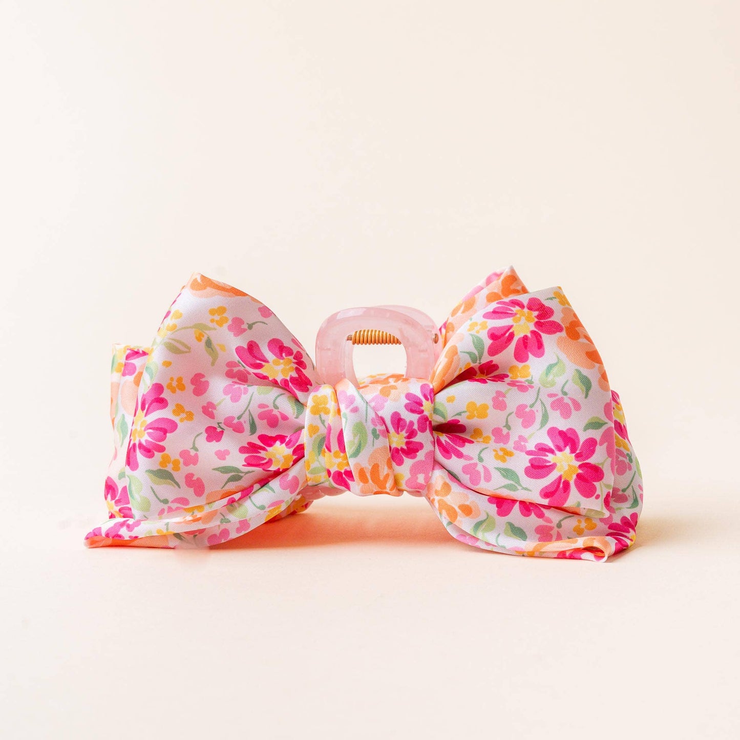 Secret Garden Satin Bow Clip