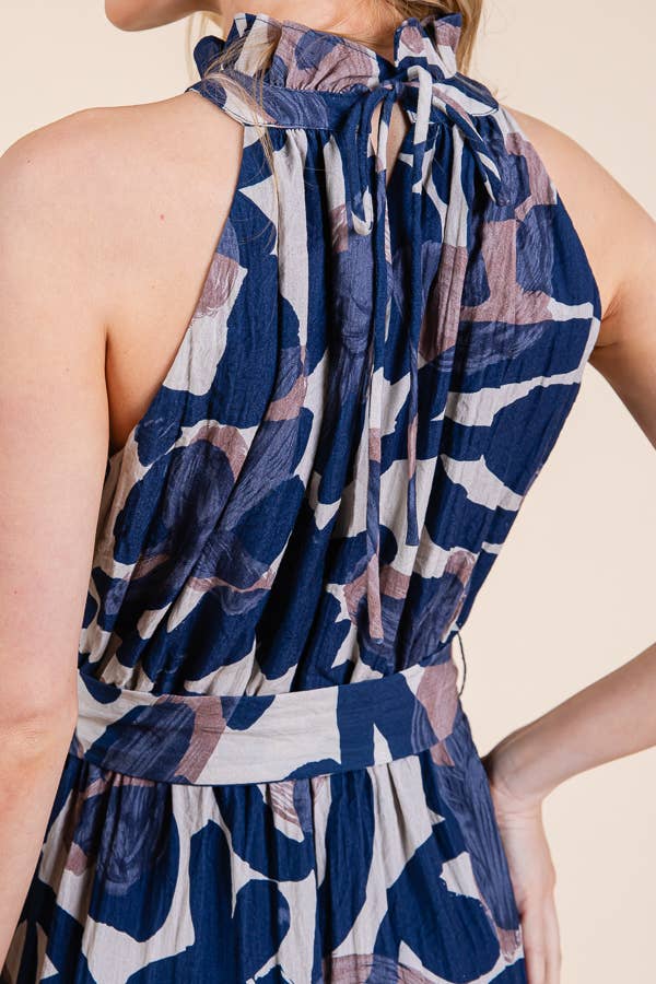 Take Me Away Abstract Maxi Dress