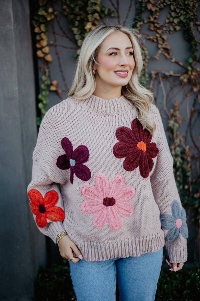 Autumn Blooms Cozy Sweater