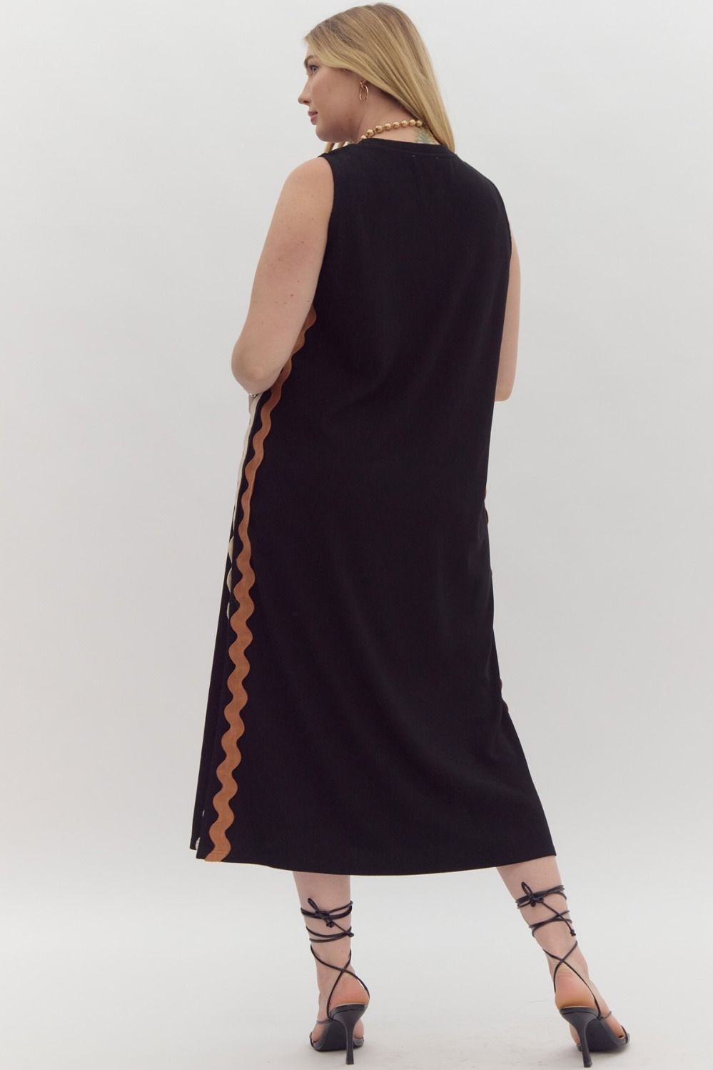 Ric Rac Trim Dress - Plus