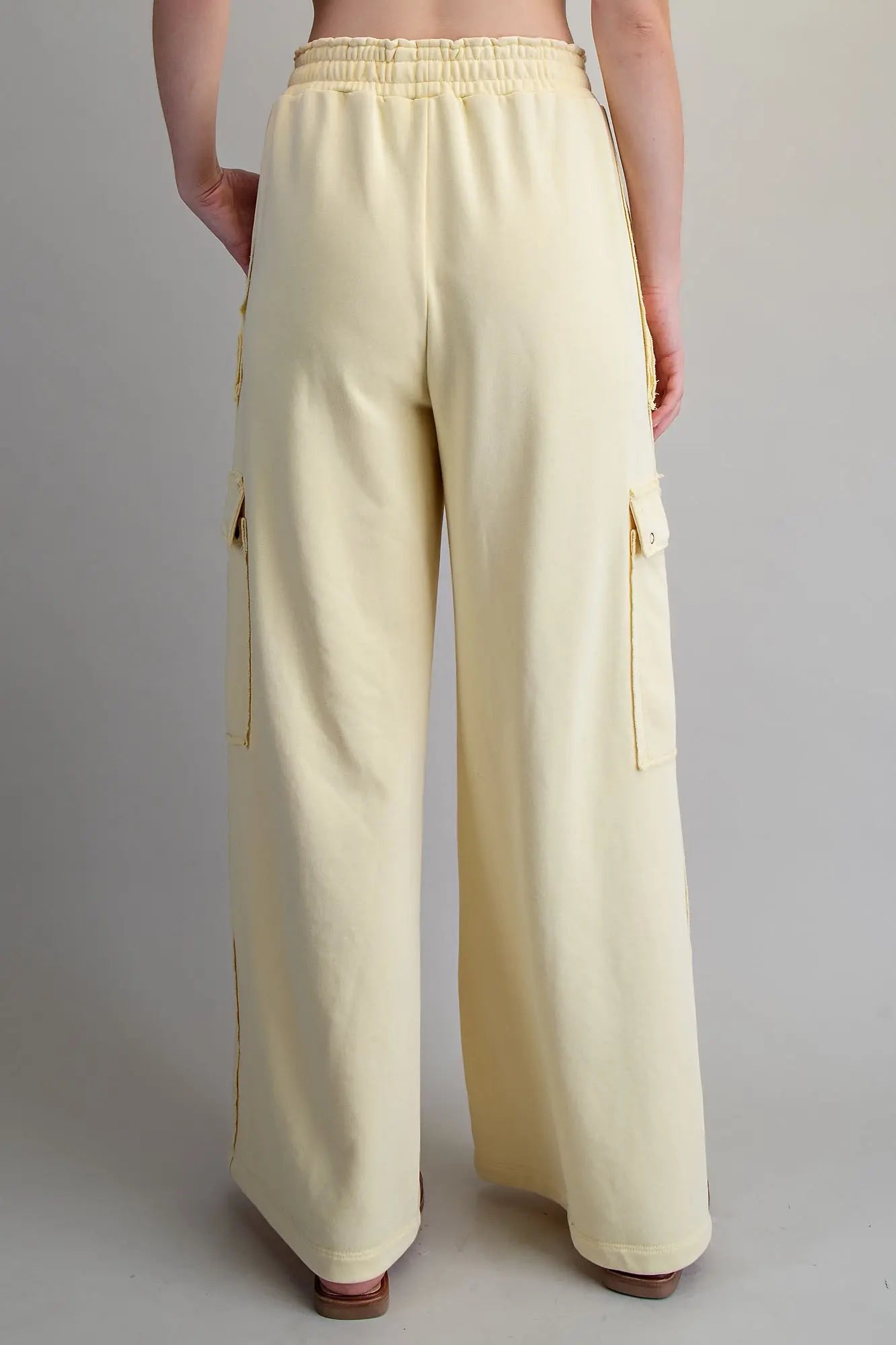 Butter Cream Cargo Comfy Pants