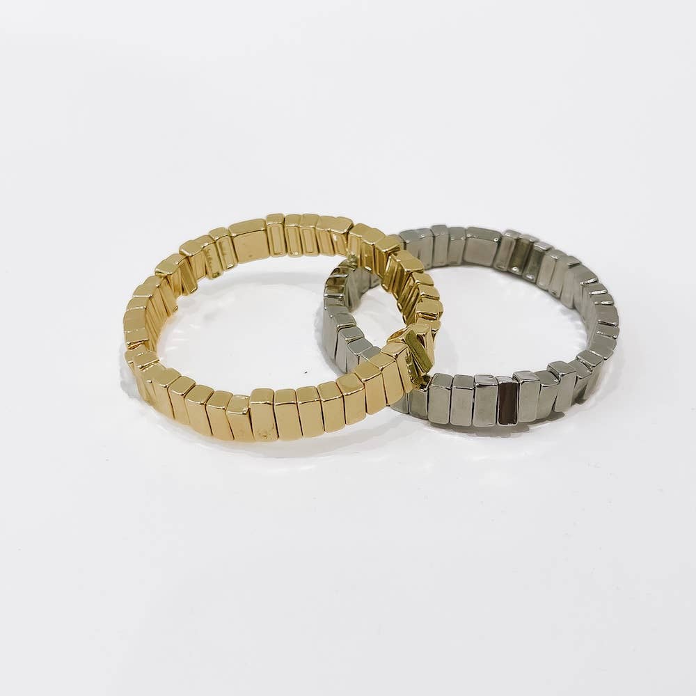 Sophia Stretch Bracelet: Silver