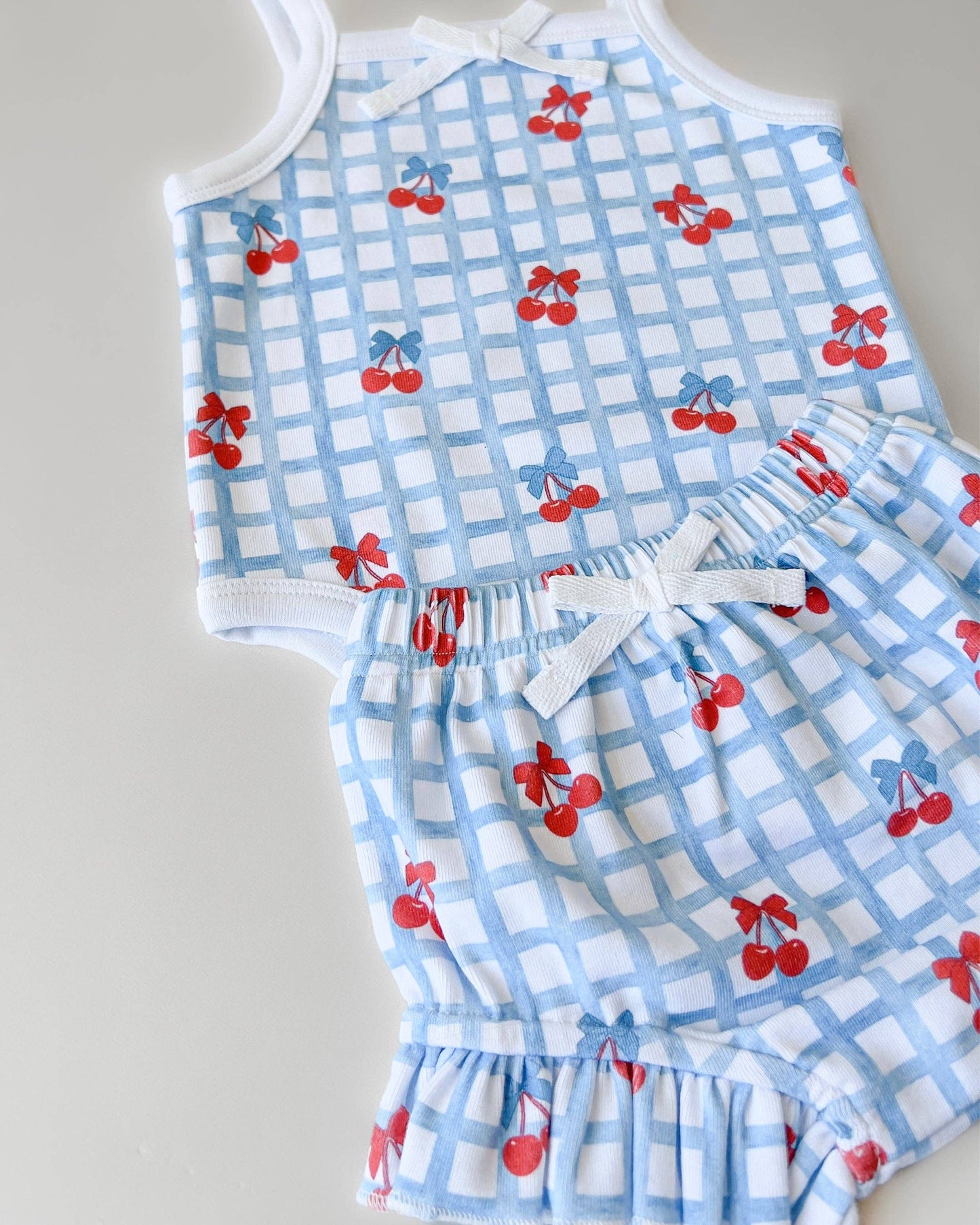 Gingham Cherry Set