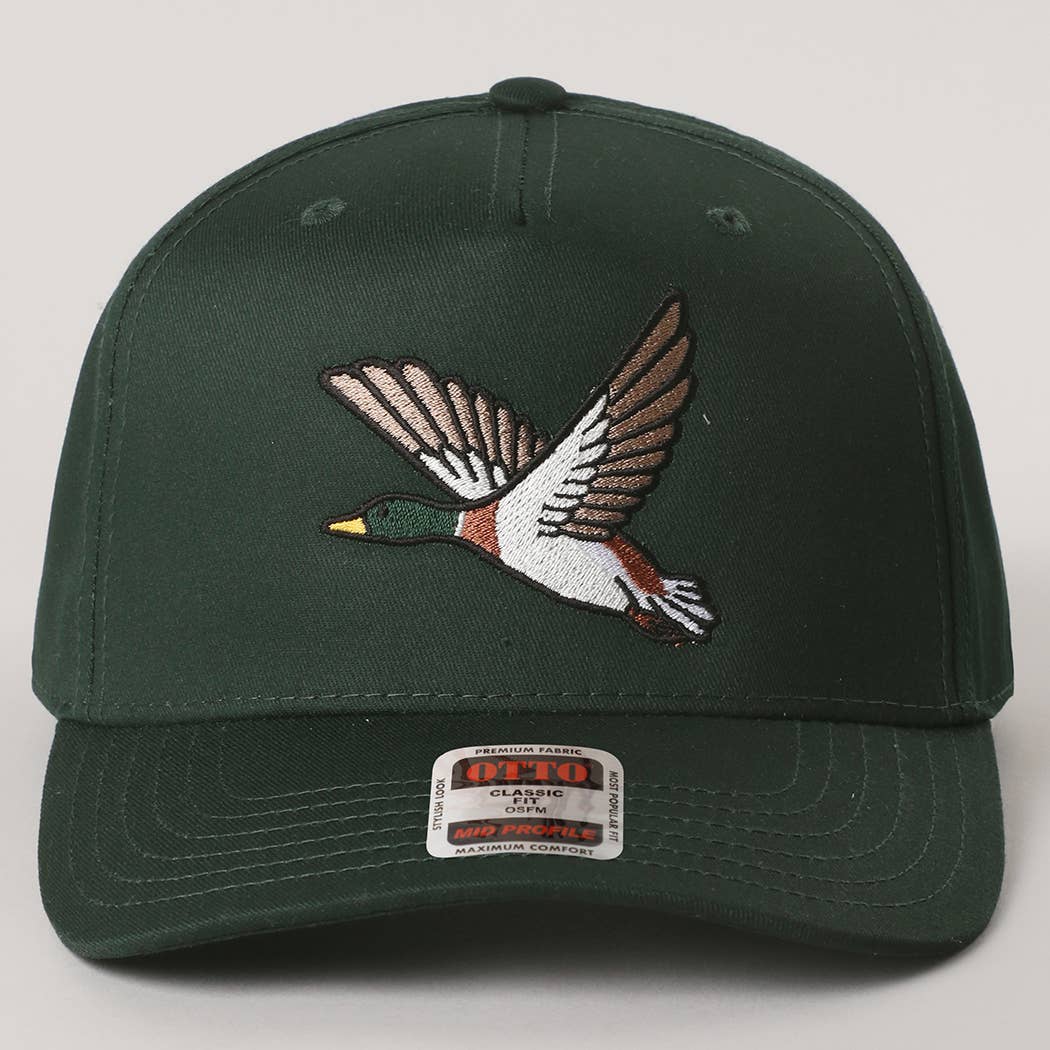 Flying Mallard Embroidered Hat