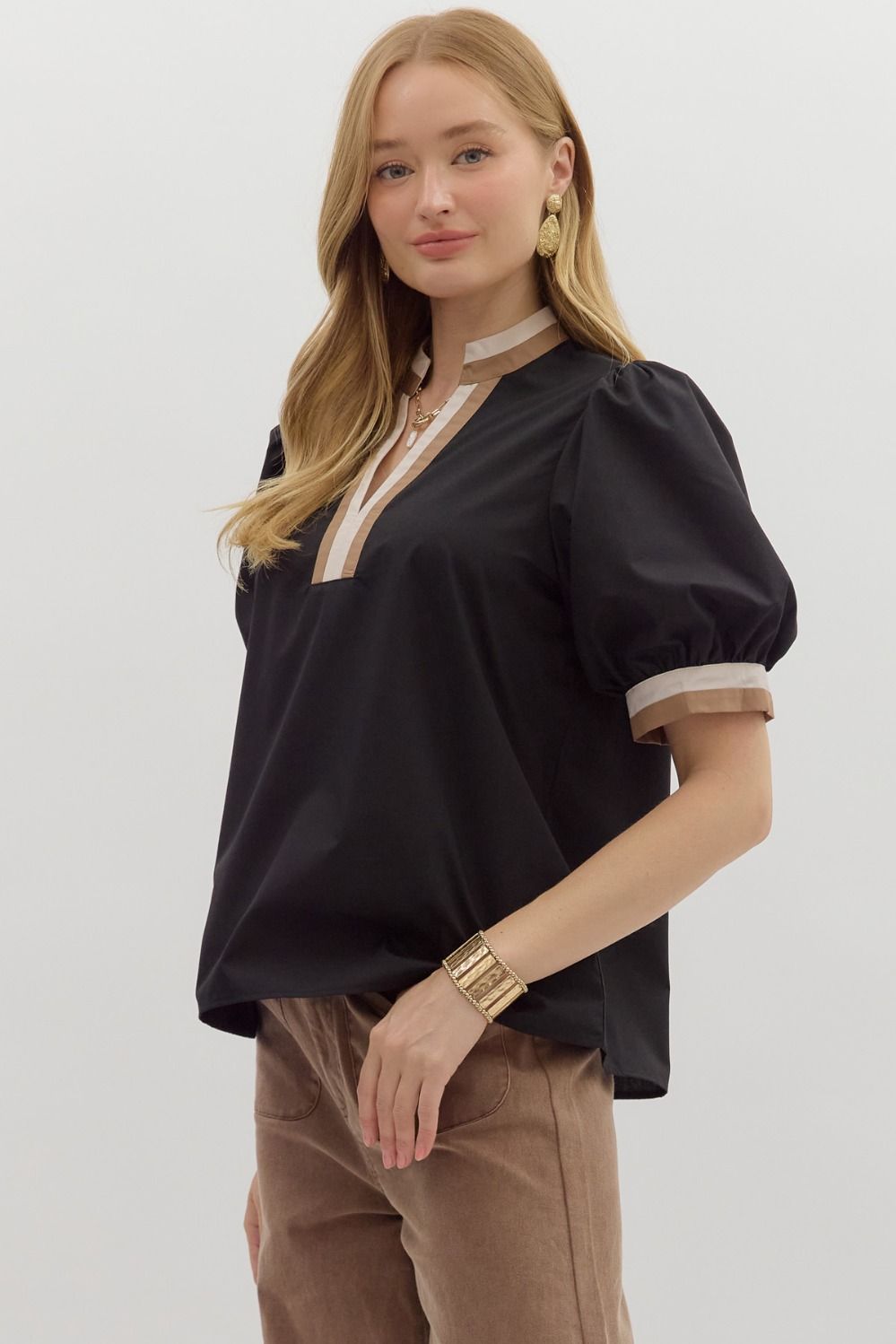 Kasey Bubble Sleeve Top