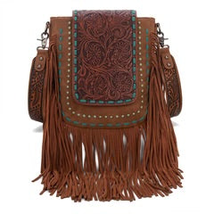 Trinity Ranch Floral Tooled Crossbody Bag