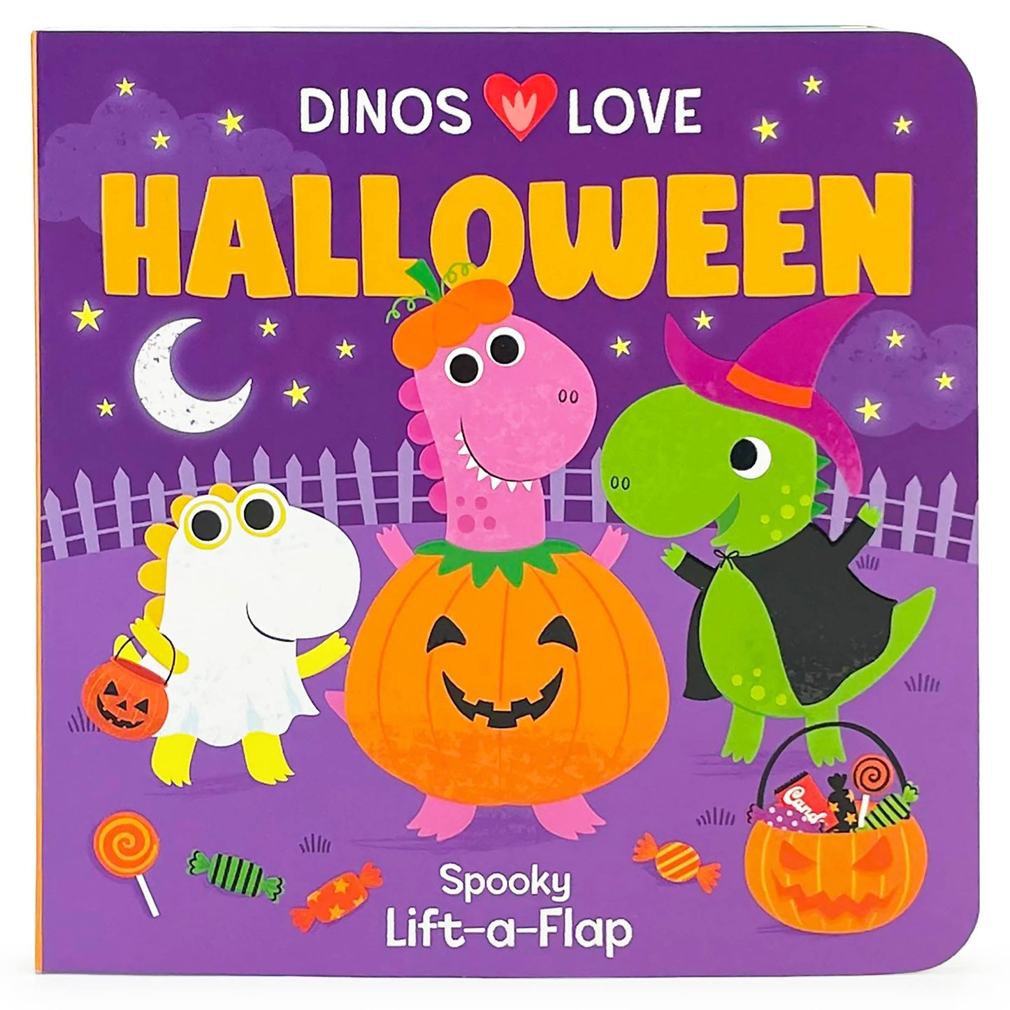 Dinos Love Halloween Lift-a-Flap Board Book