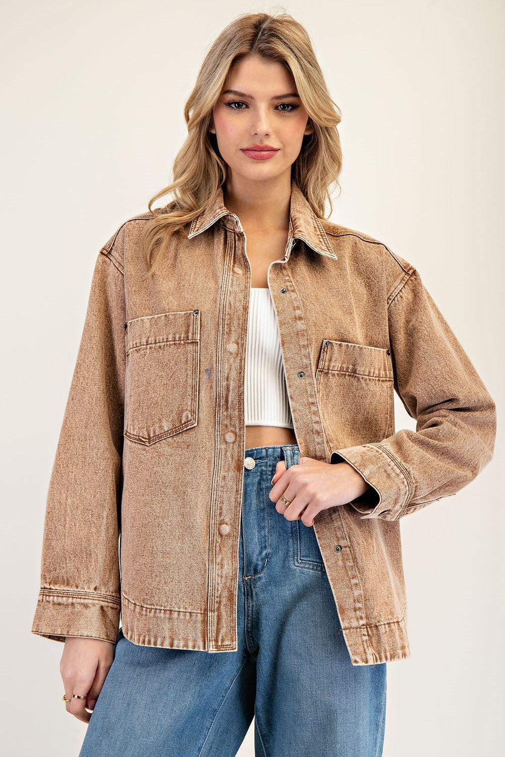 Hazelnut Denim Jacket
