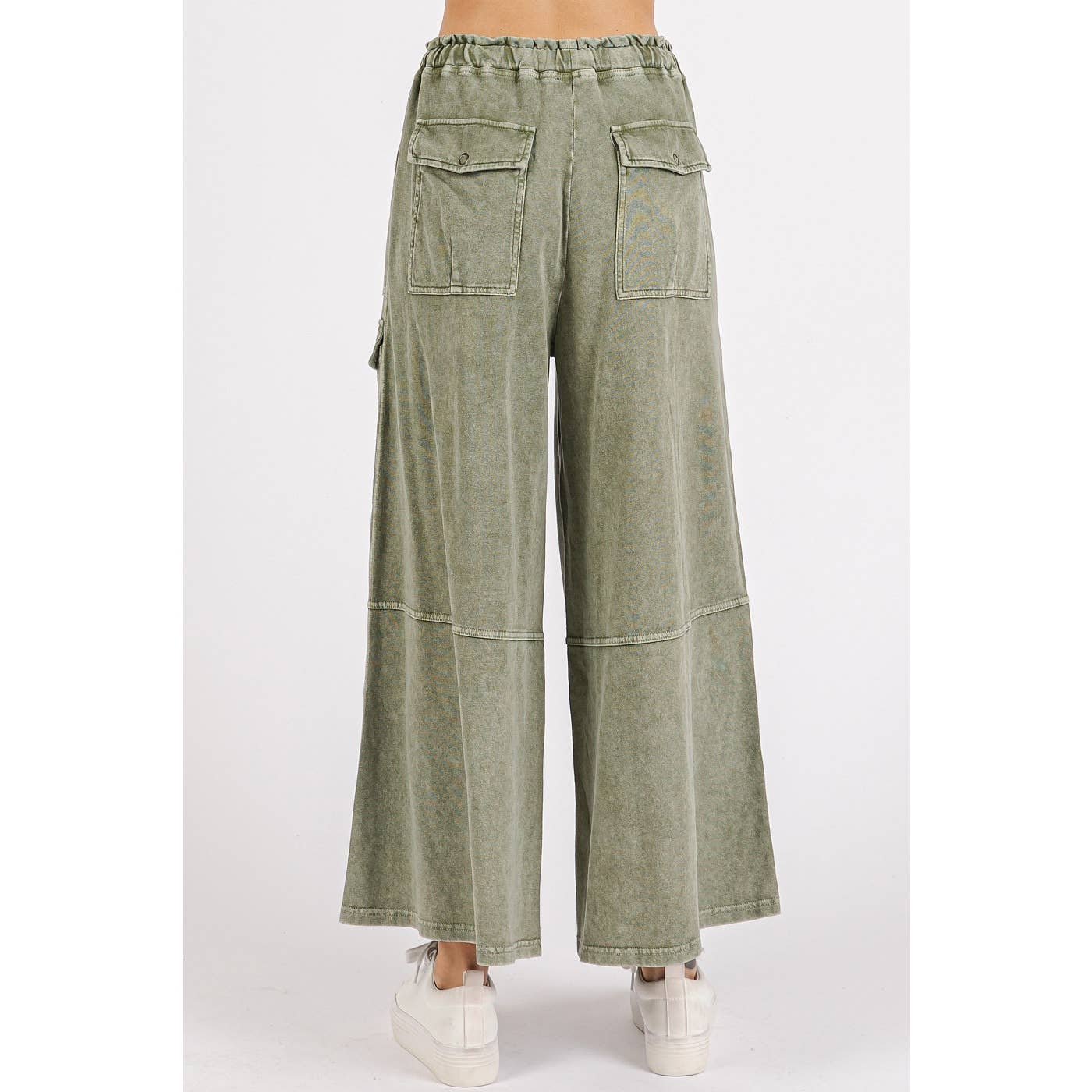 French Terry Knit Cargo Pants