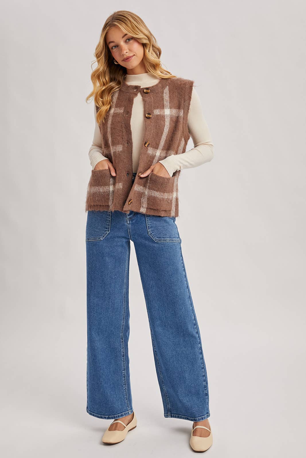 Fall In Love Fuzzy Knit Vest