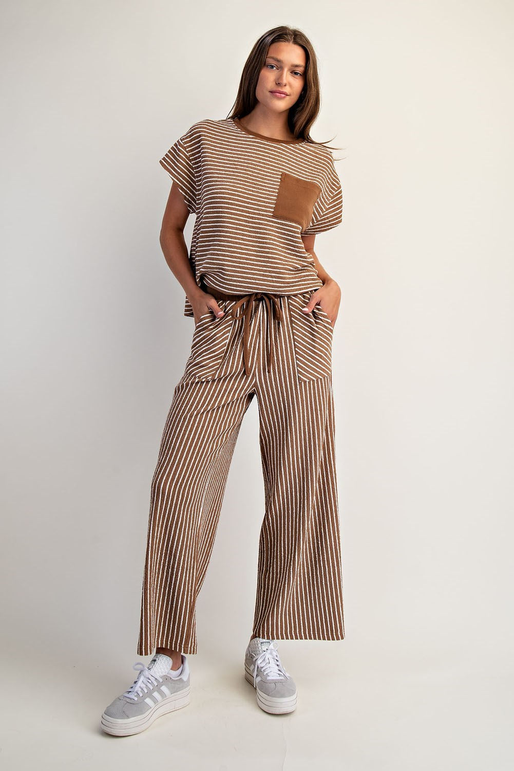 Keep It Casual Striped Knit Pant