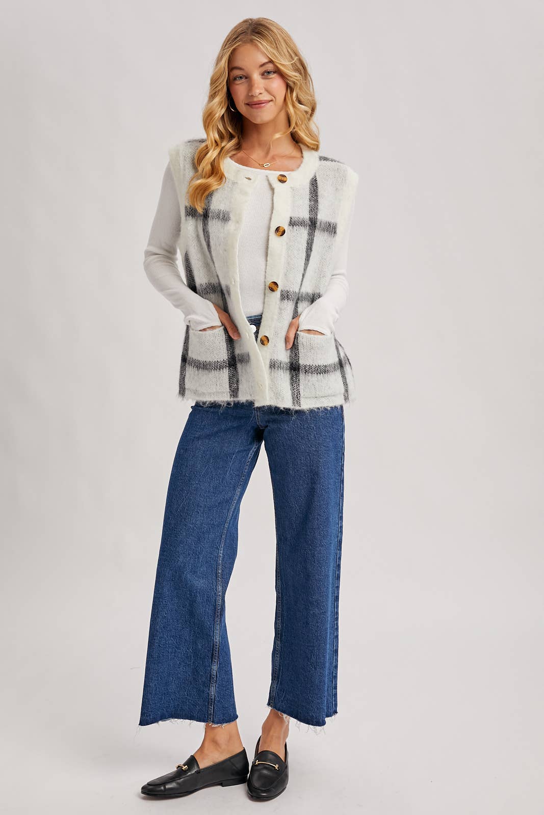 Fall In Love Fuzzy Knit Vest