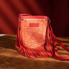 Wrangler Denim Pocket Fringe Crossbody