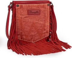 Wrangler Denim Pocket Fringe Crossbody