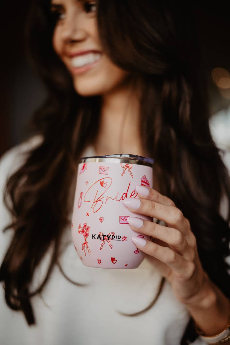Bride Red Drawings Wine Tumbler