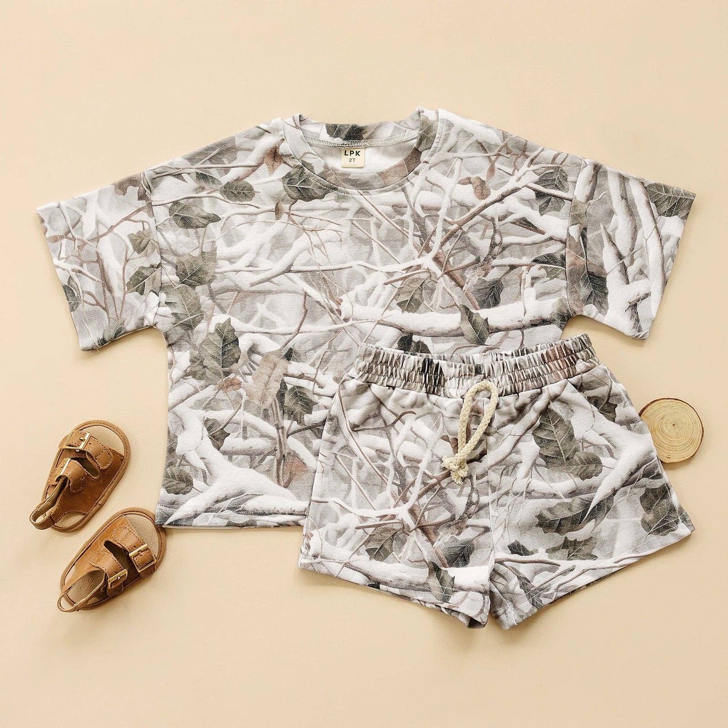 Kid’s Camo Short Set