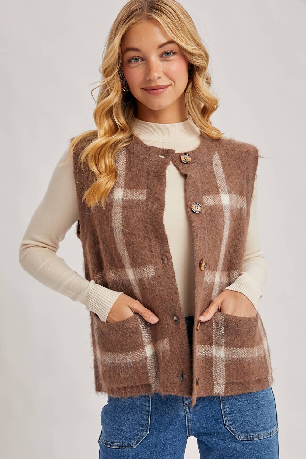 Fall In Love Fuzzy Knit Vest