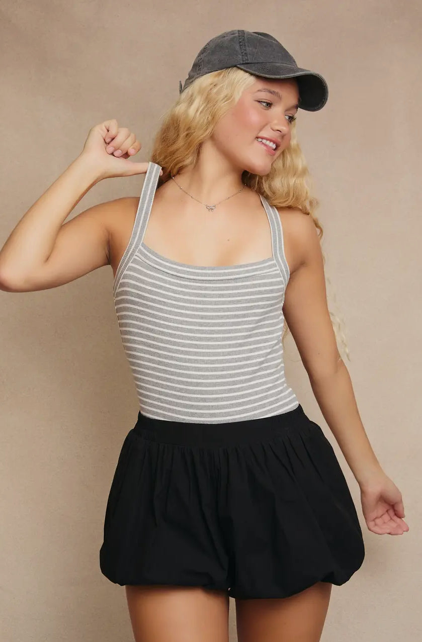 Stripe Knit Bodysuit