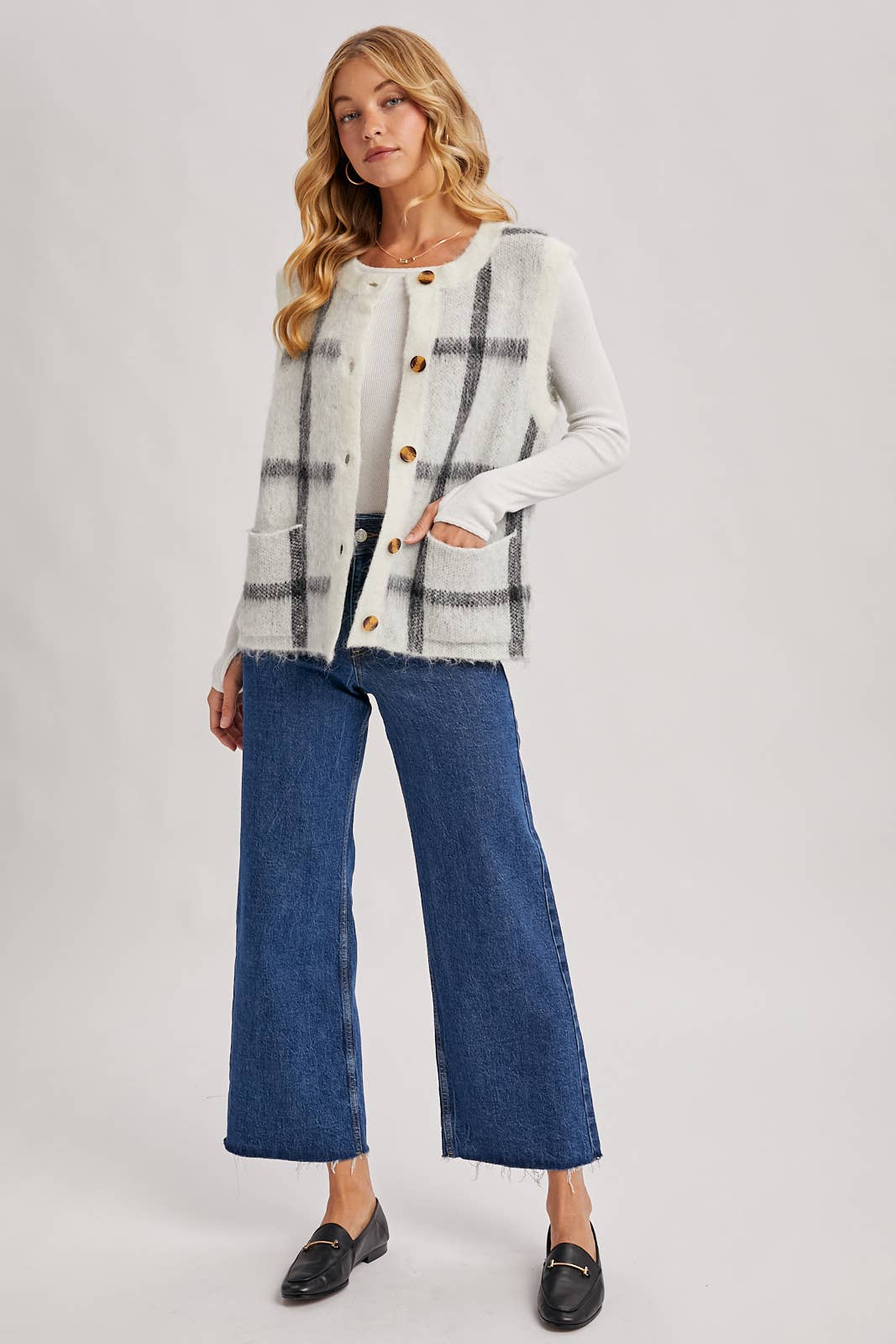 Fall In Love Fuzzy Knit Vest