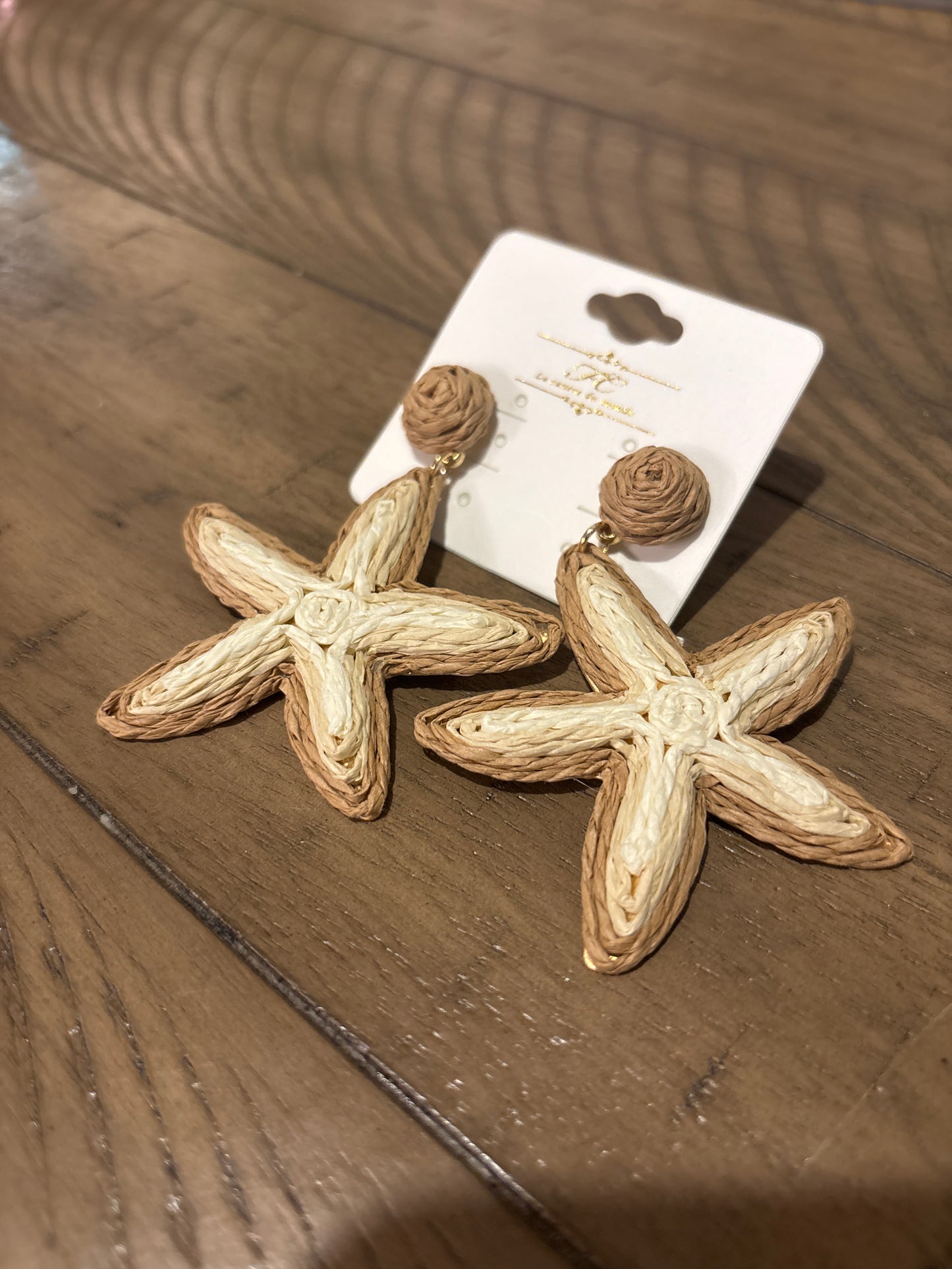 Neutral Starfish Earrings