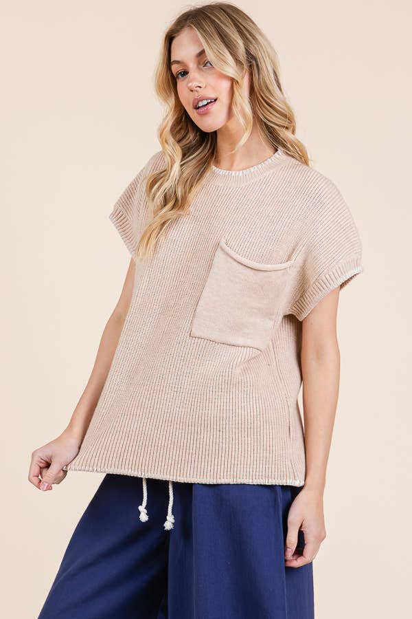 Stitch Edge Knit Sweater