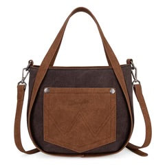 Wrangler Stitch Fringe Two Tone Crossbody