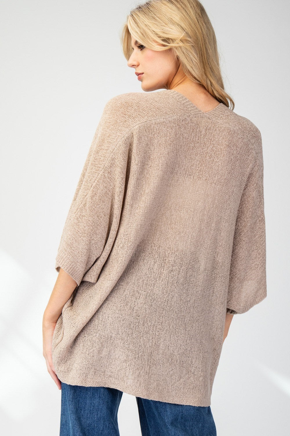 Basic Dolman Fall Cardigan - Plus