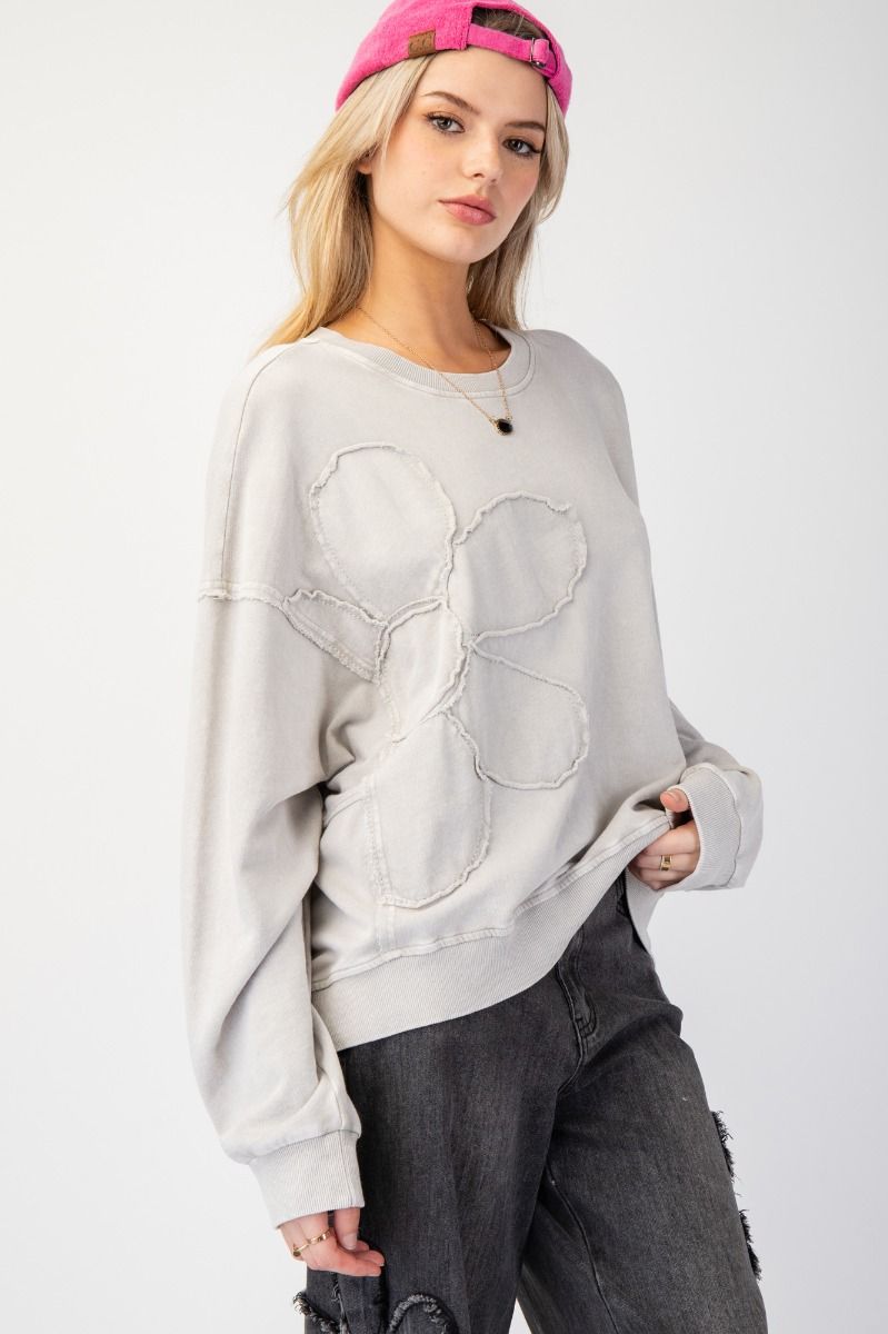 Floral Patched Top - Plus