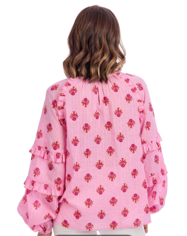 Trenton Pink Printed Top