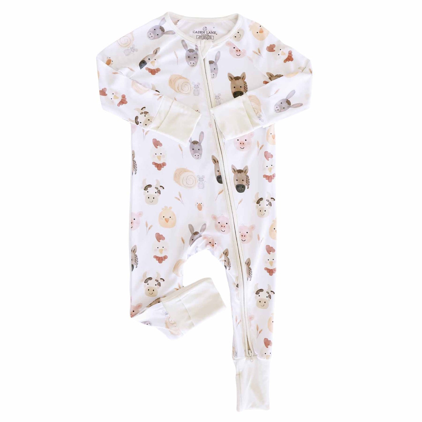 Barnyard Buddies Bamboo Zip Romper