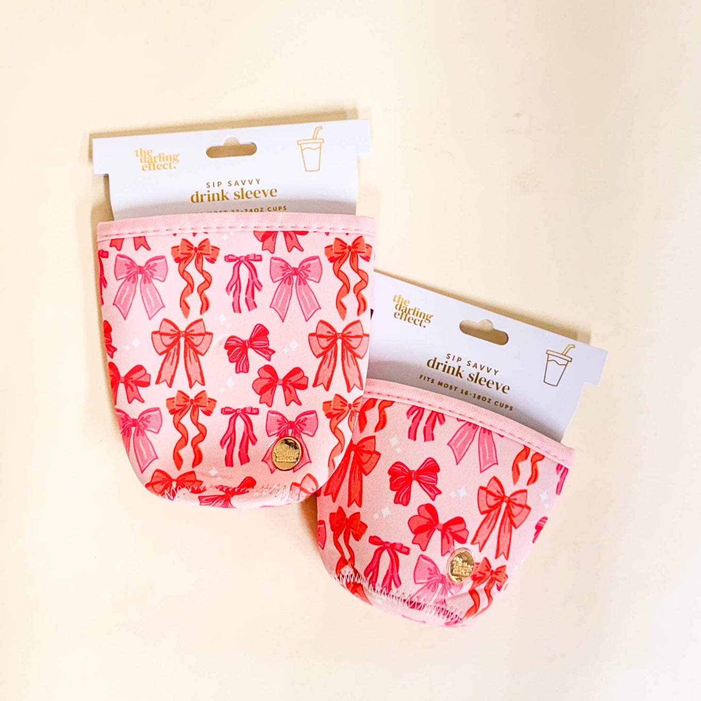 Blushing Bows Large Drink Sleeve