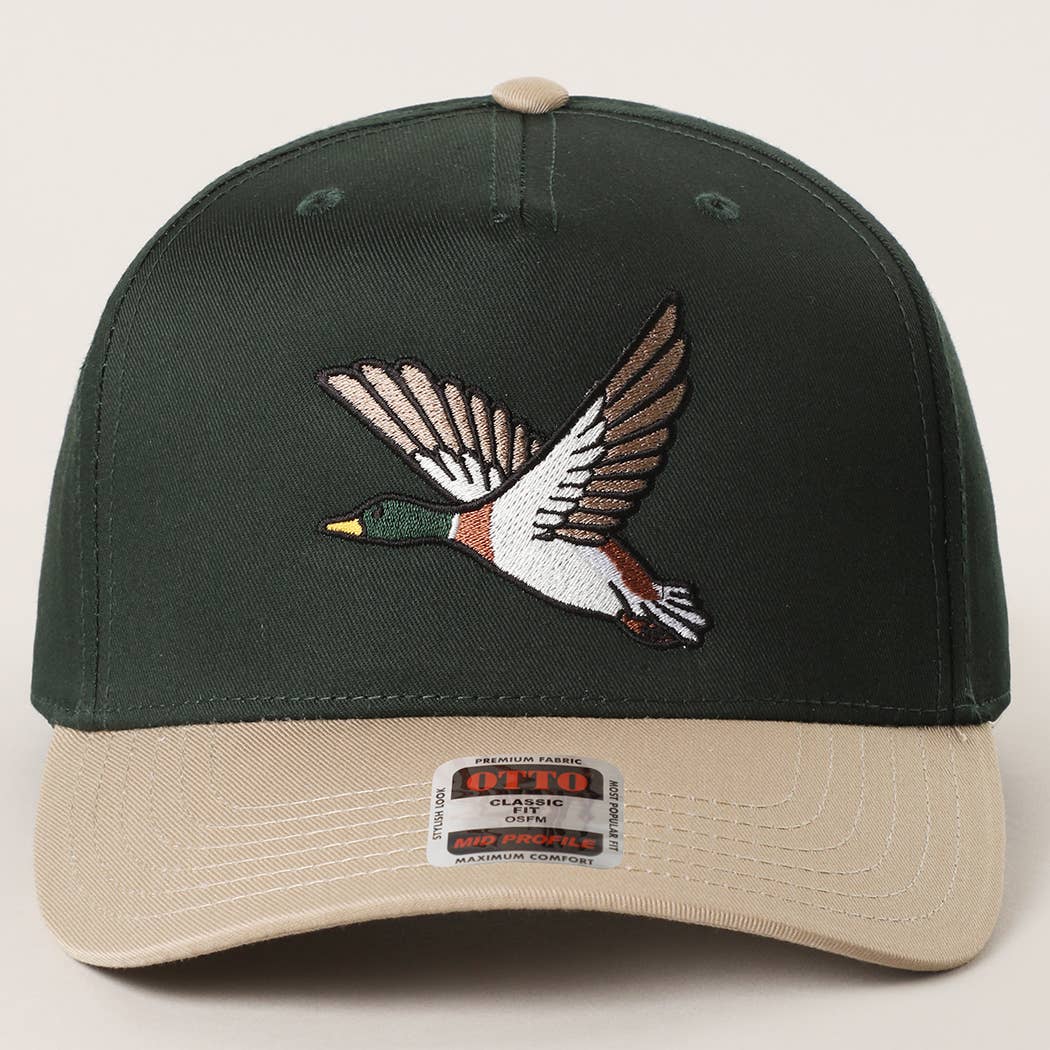 Flying Mallard Embroidered Hat