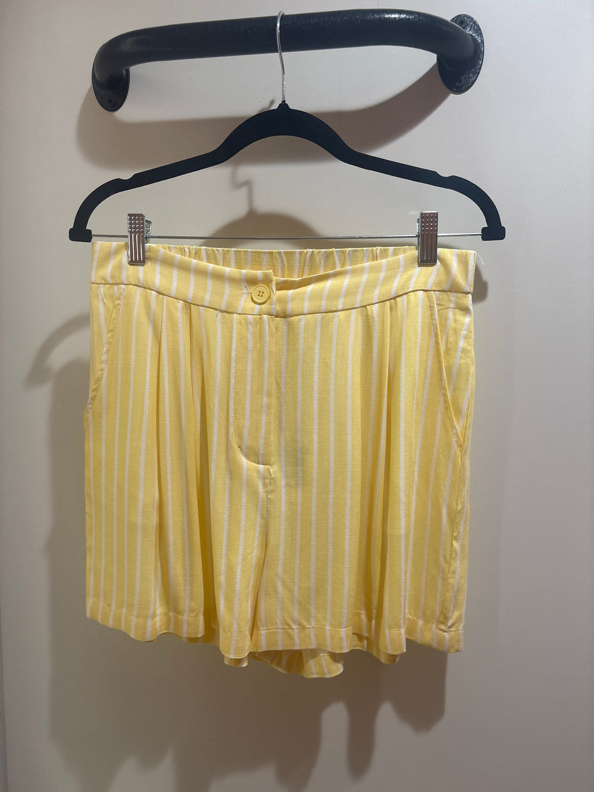Yellow Striped Shorts