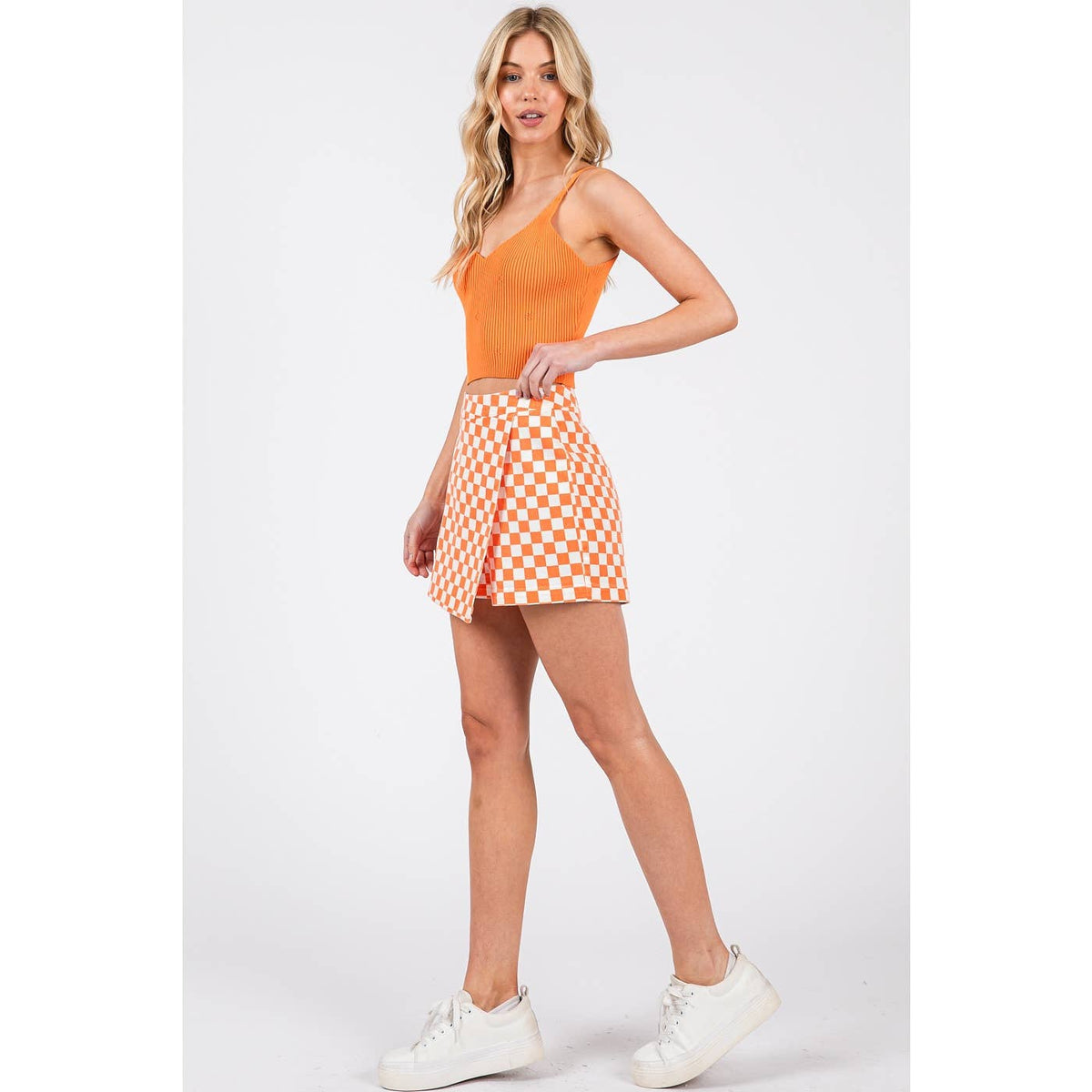 Game Day Checkered Skort