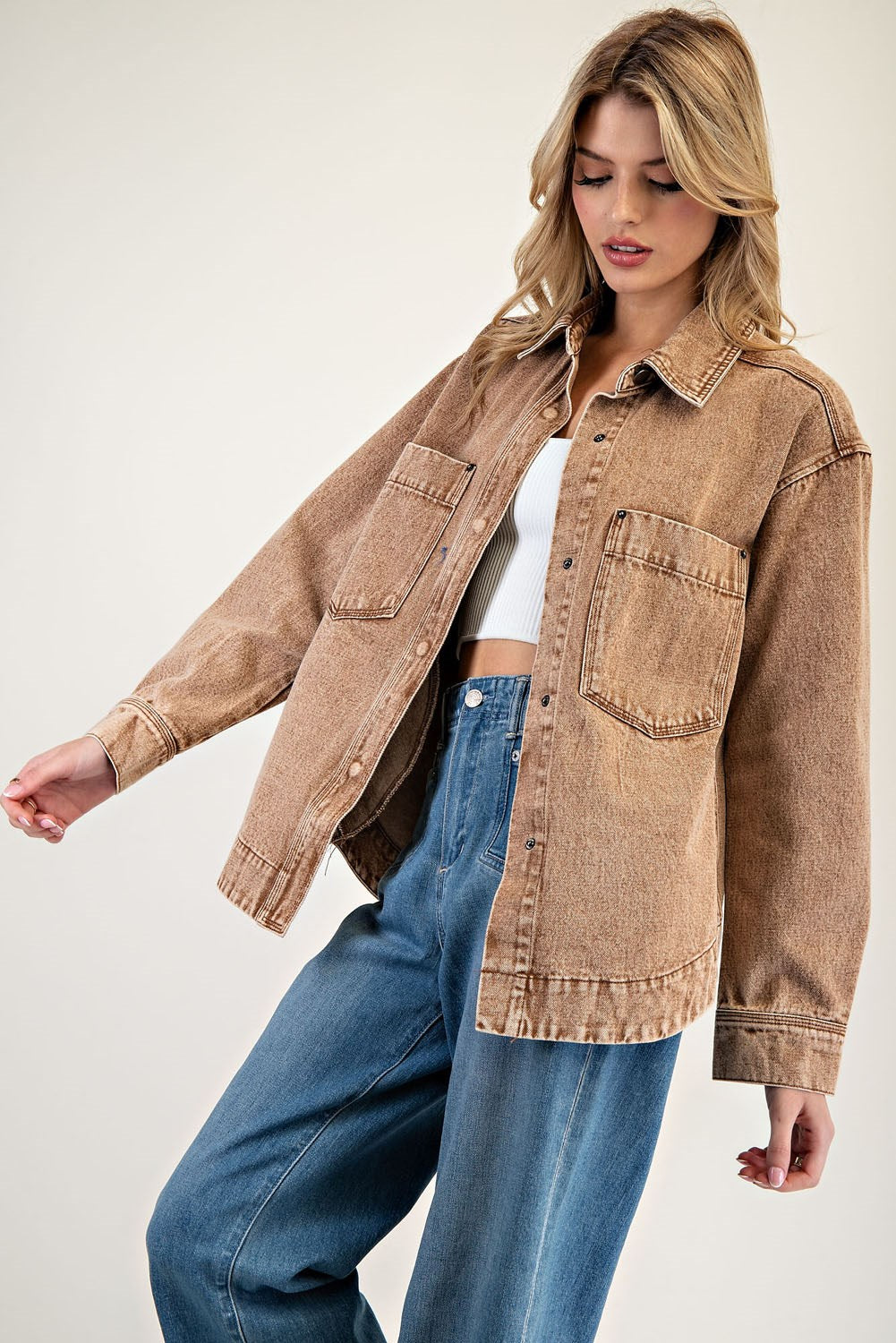 Hazelnut Denim Jacket