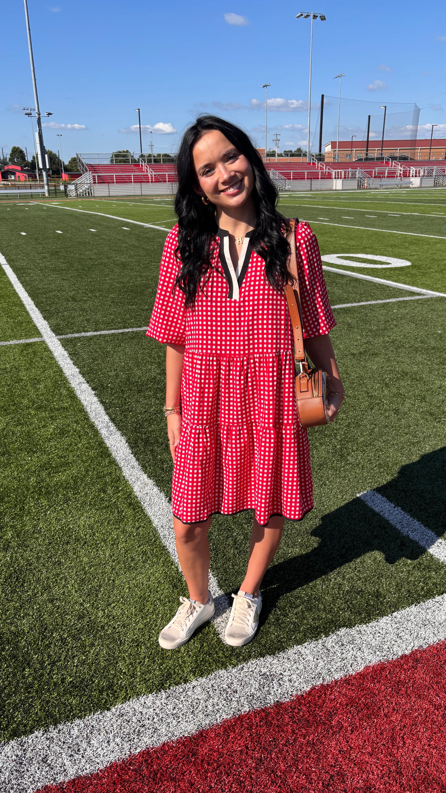 Cooper Gingham Dress - Red/Black