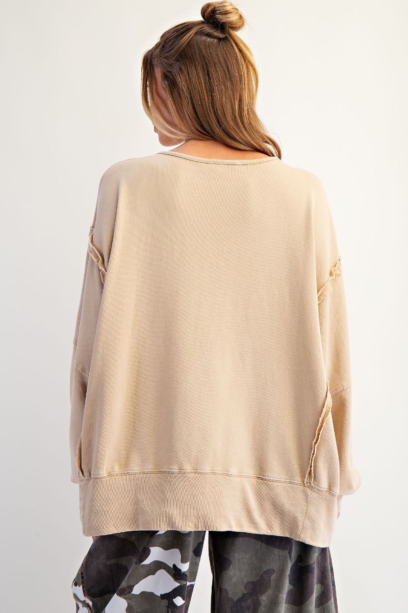 Lace Bow Patch Sweatshirt