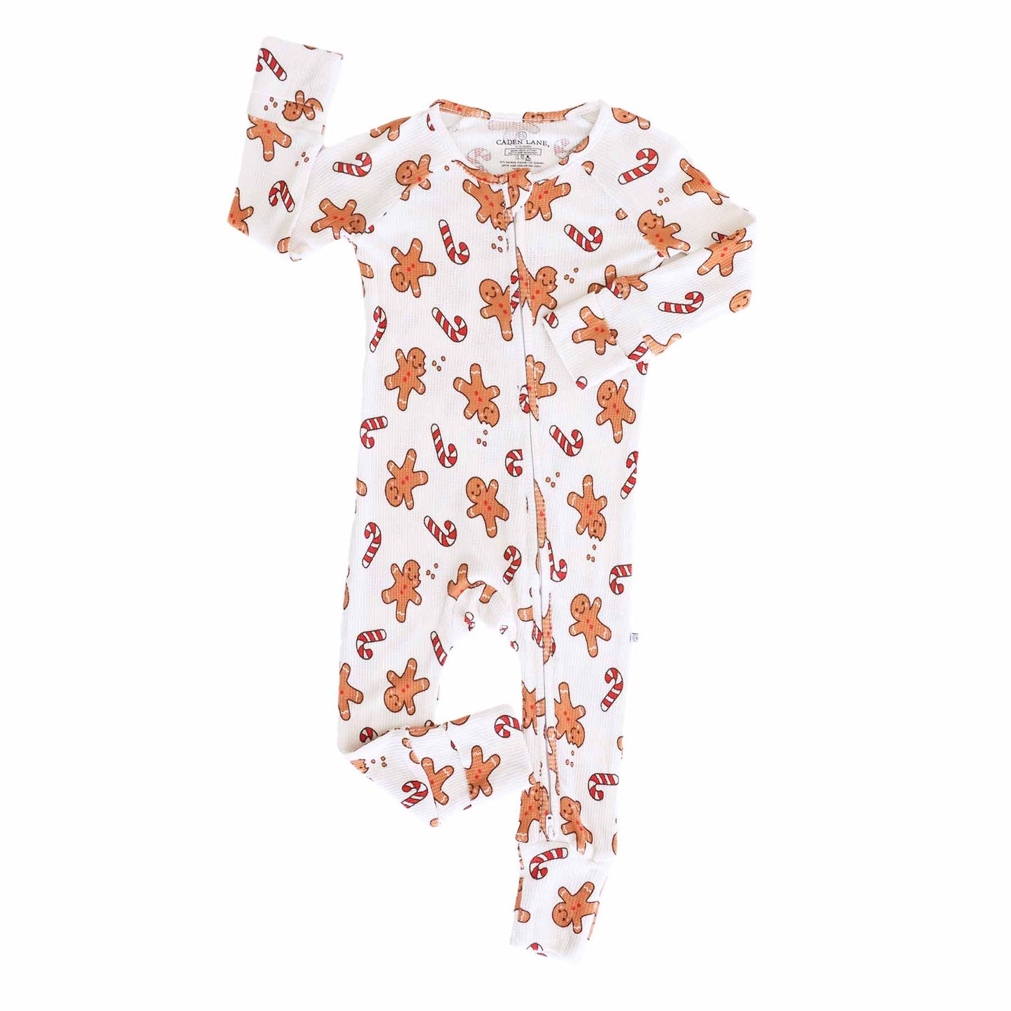 Sleigh Ride Sweets Bamboo Waffle Convertible Zip Romper